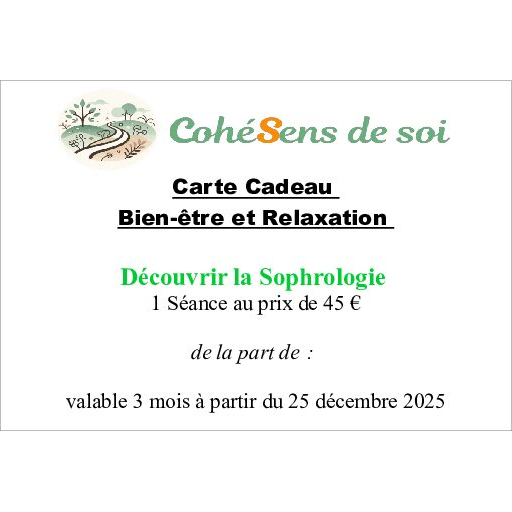 Une séance de sophrologie : une idée de cadeau qui fait du bien